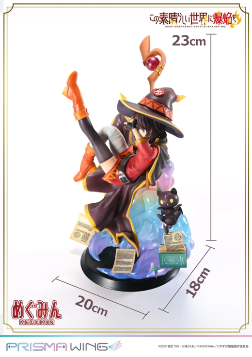 Estatua Chomusuke Megumin Prisma Wing Premium Kono Subarashii Sekai ni Shukufuku wo!